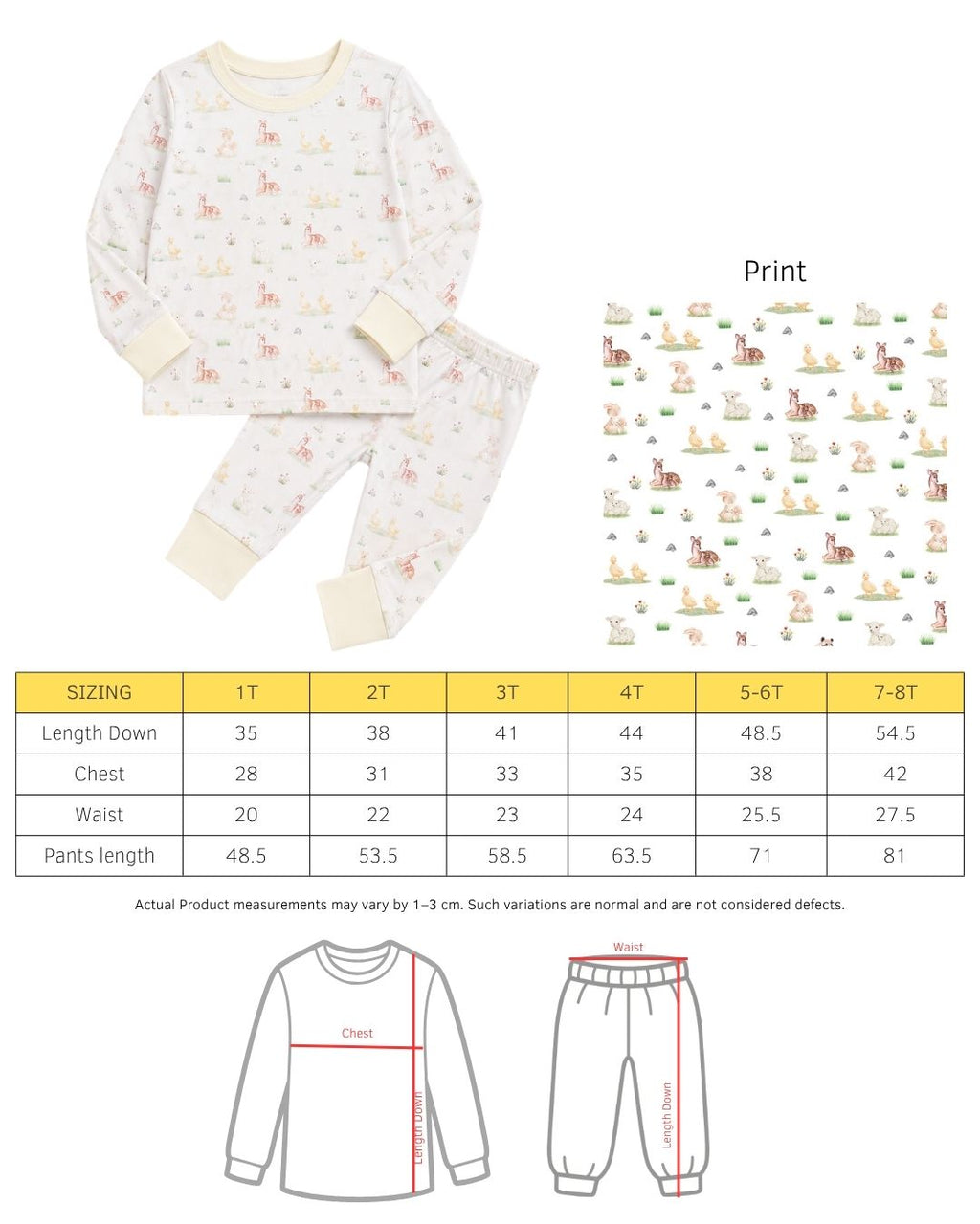 Meadow Cuddles Bamboo Pyjamas