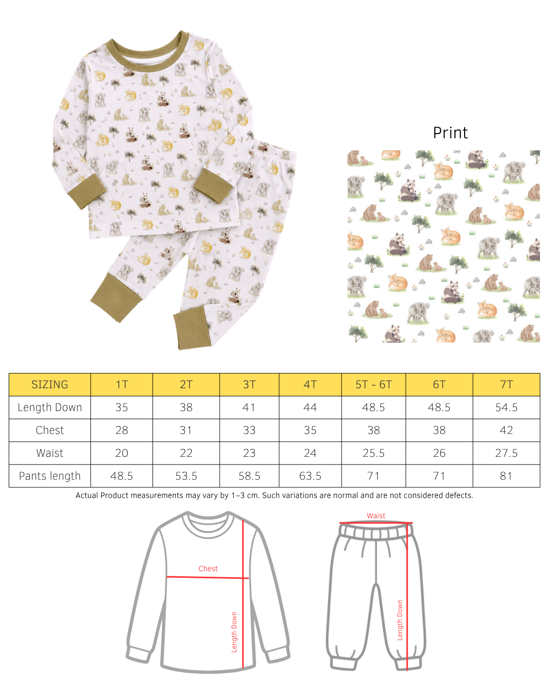 Tiny Treasures Bamboo Pyjamas