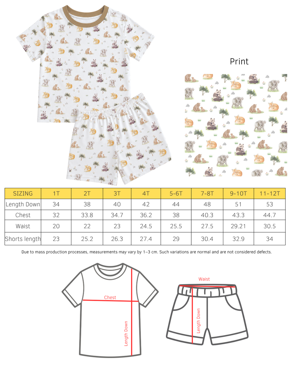 Little Love Bamboo Shorts Set