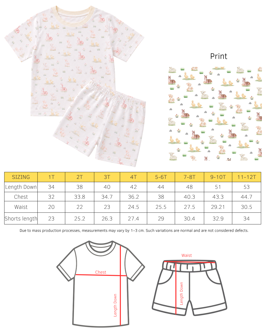 Little Ones Bamboo Shorts Set