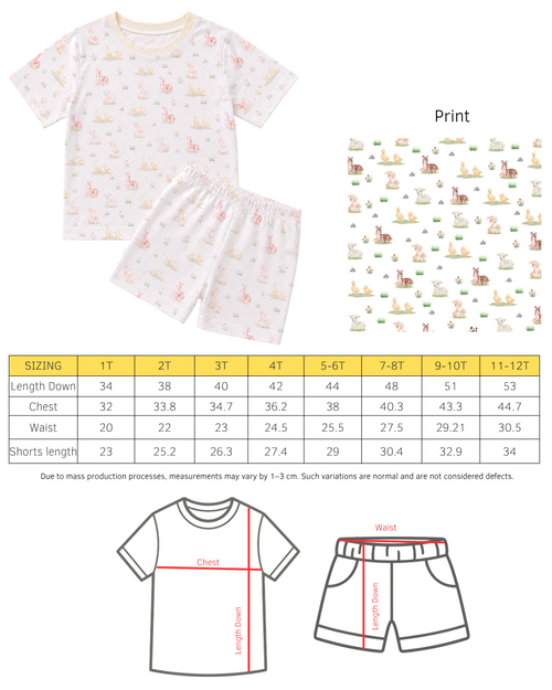Little Ones Bamboo Shorts Set