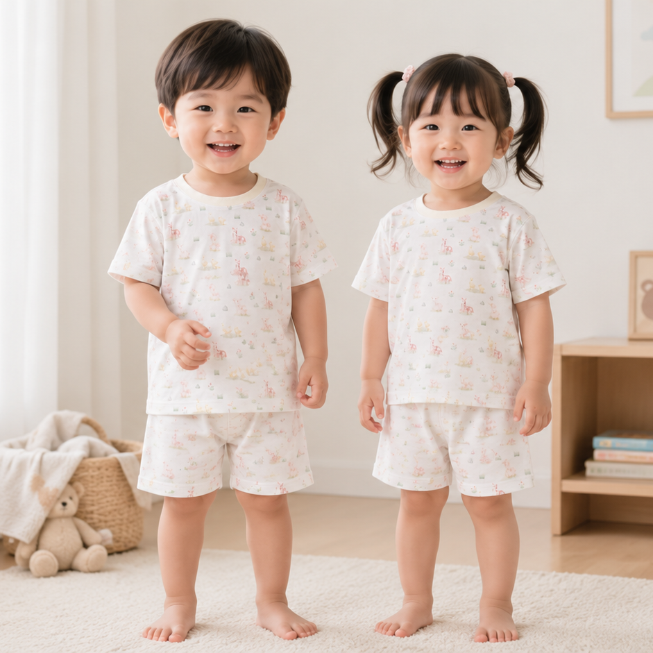 Little Ones Bamboo Shorts Set