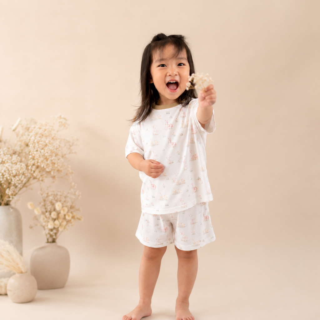Little Ones Bamboo Shorts Set