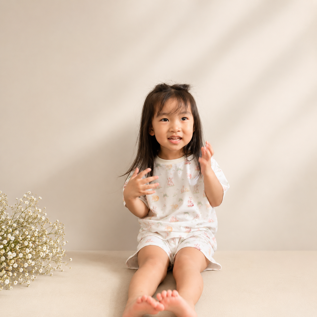 Little Ones Bamboo Shorts Set